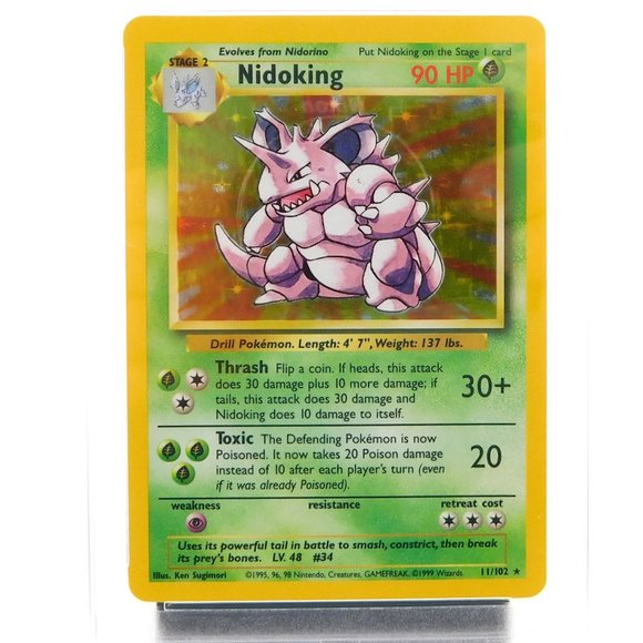 NIDOKING 1999 PSA 9 POKEMON Base Holo #11 MT - Picture 3 of 3